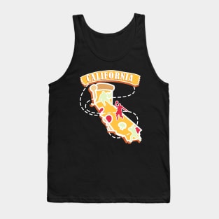 Pizza Lover In California Tank Top